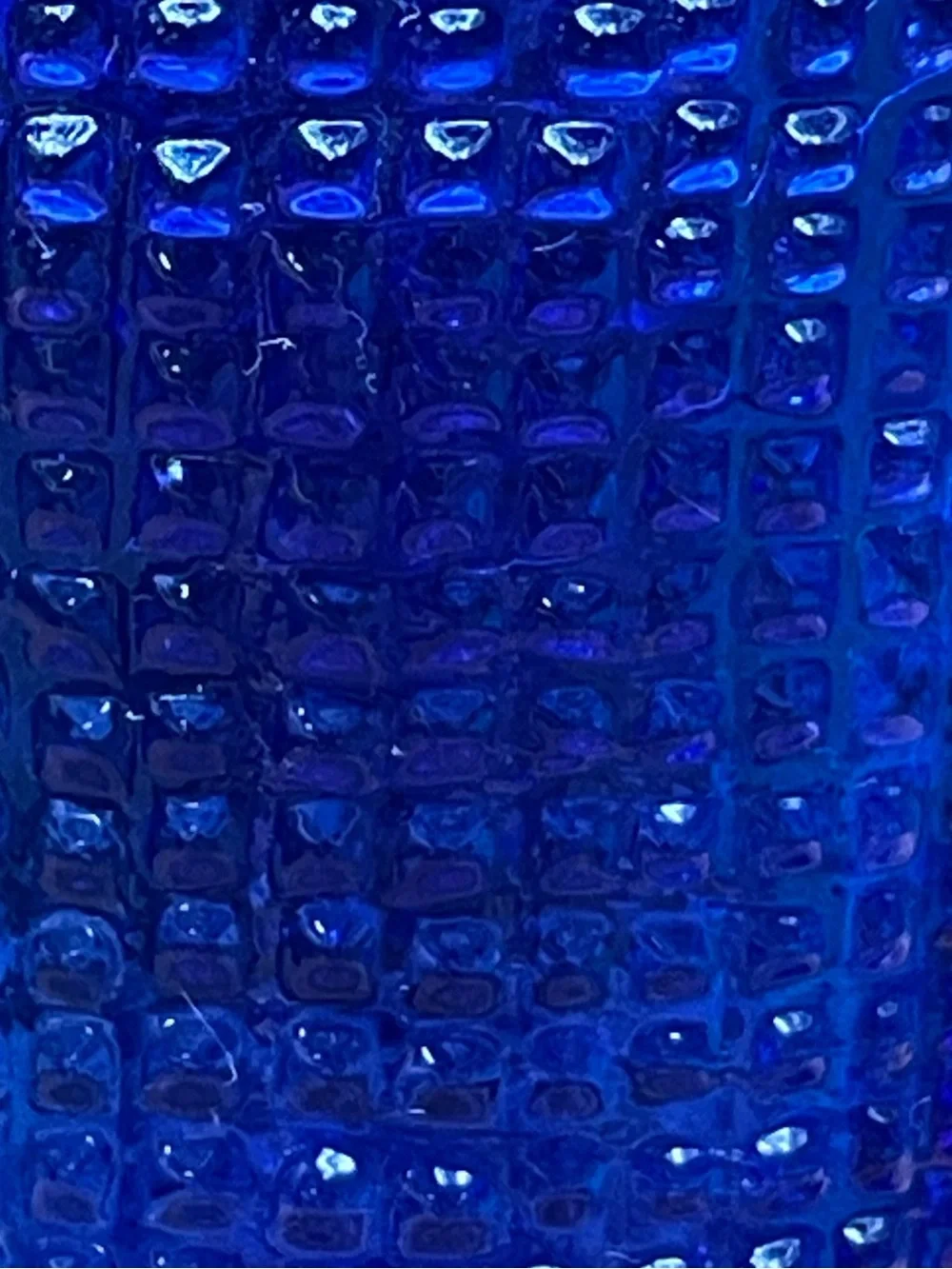 Fenton Cobalt Blue Glass Victorian Roller Skate Boot Vase Textured 4.5